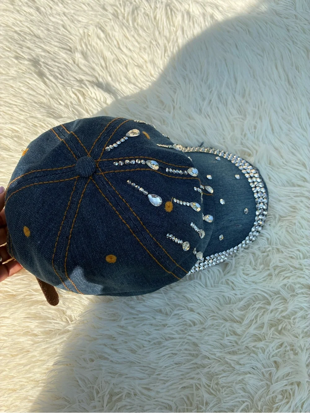 No brand denim baseball